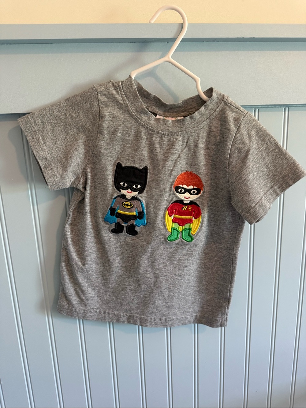 Boy 24m Superhero Batman Shirt